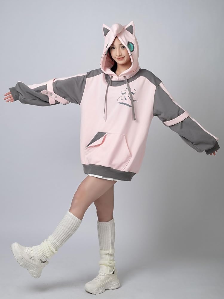Amazon.com: Cosfun Womens Cat Ears Hoodies Full-zip Hoodies